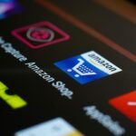 close up of smartphone screen with icons